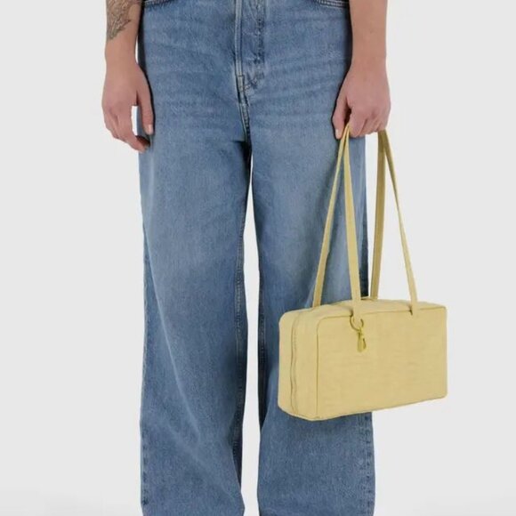 NWT Baggu Regular Nylon Bowler Bag - Butter - Picture 7 of 10